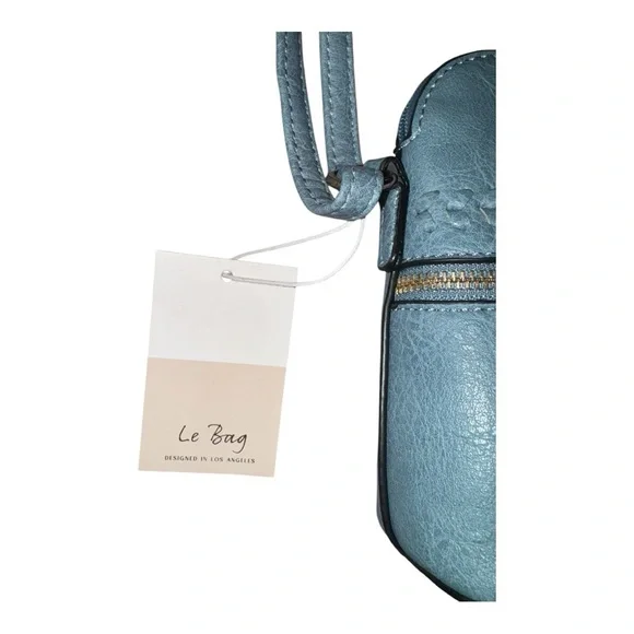 Medium Crossbody Bag, Shoulder Bag with Tassel - Blue - Picture 2 of 5